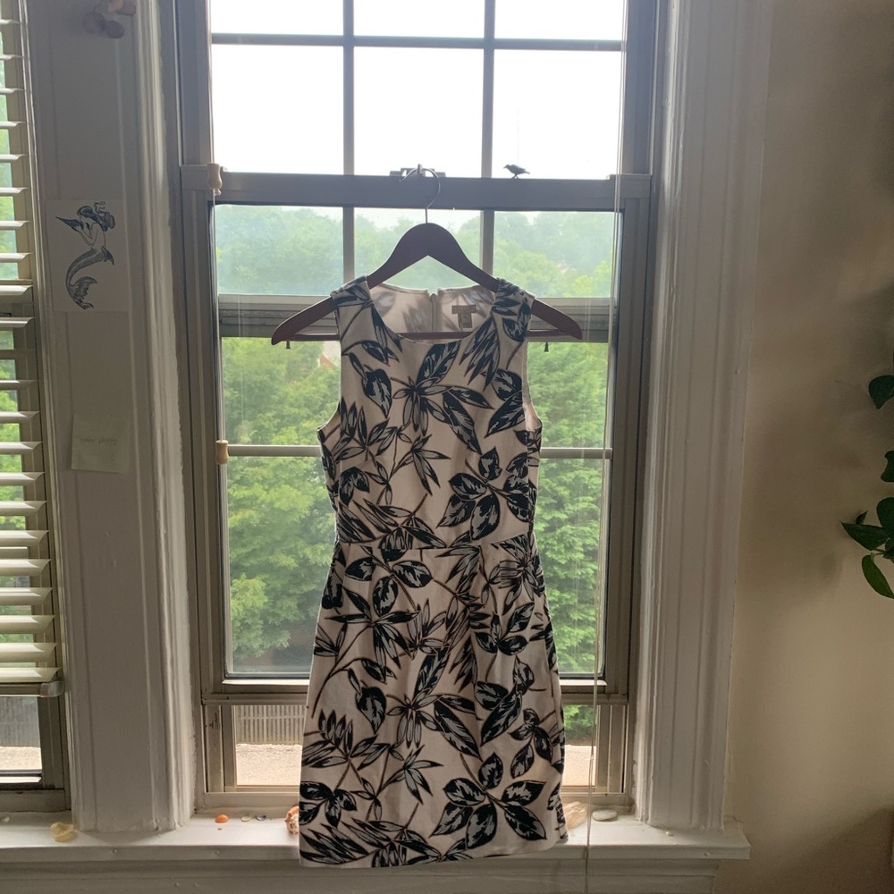 Floral J. Crew Pencil dress with pockets